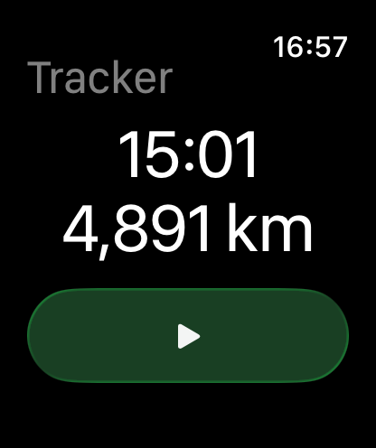 Tracker Watch App stopped
