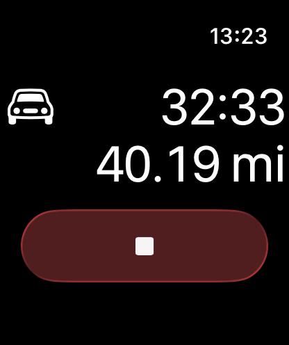 Tracker Watch App stopped